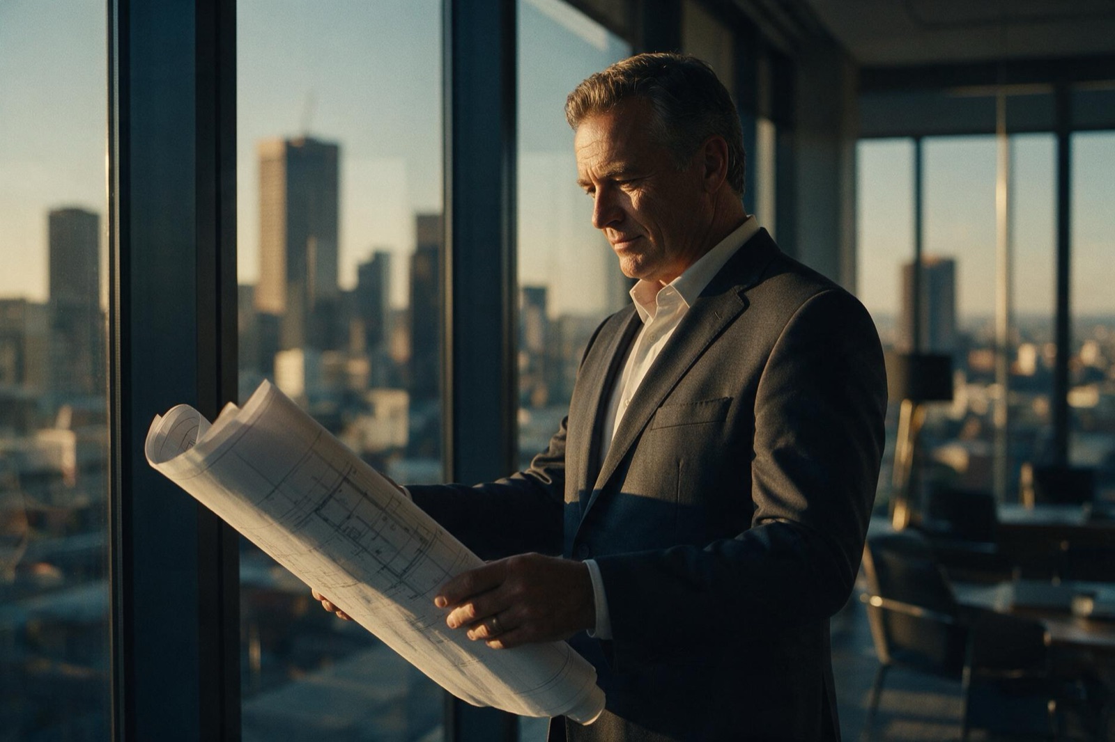 Property owner preparing an investment opportunity for review